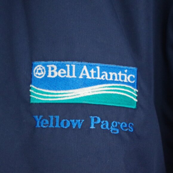 Vintage Bell Atlantic Yellow Pages Nylon Two Tone Jacket Large - Picture 3 of 6